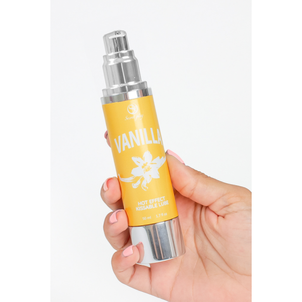 2 en 1 Lubrifiant et huile de massage vanille chauffant